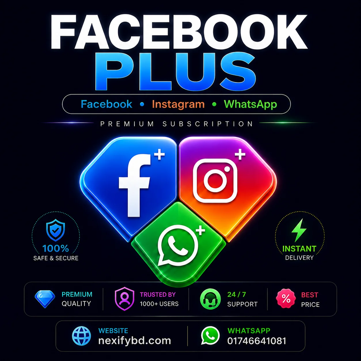 Facebook Plus | Instagram Plus
