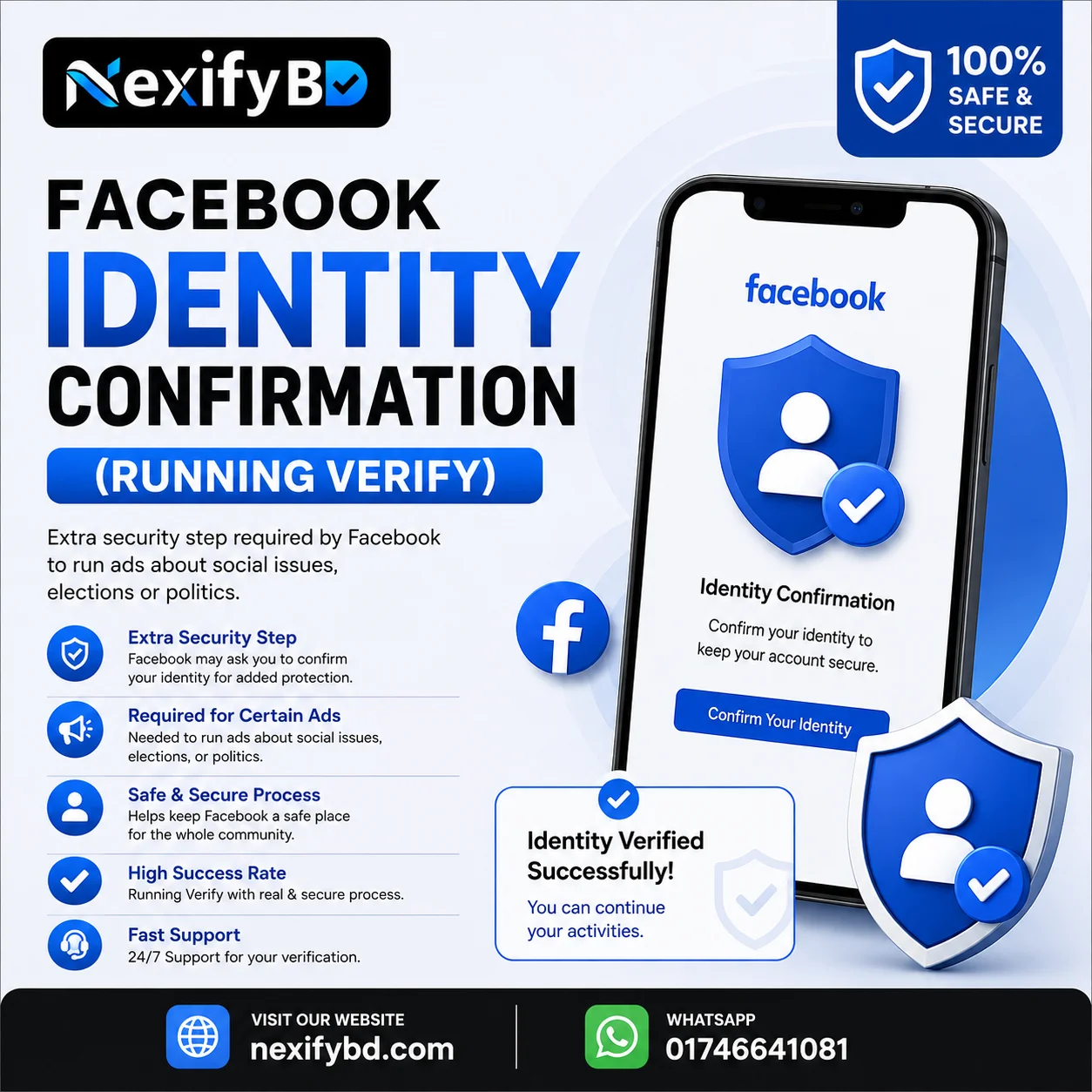 Facebook Identity Confirmation (Running Verify) Service – Solution