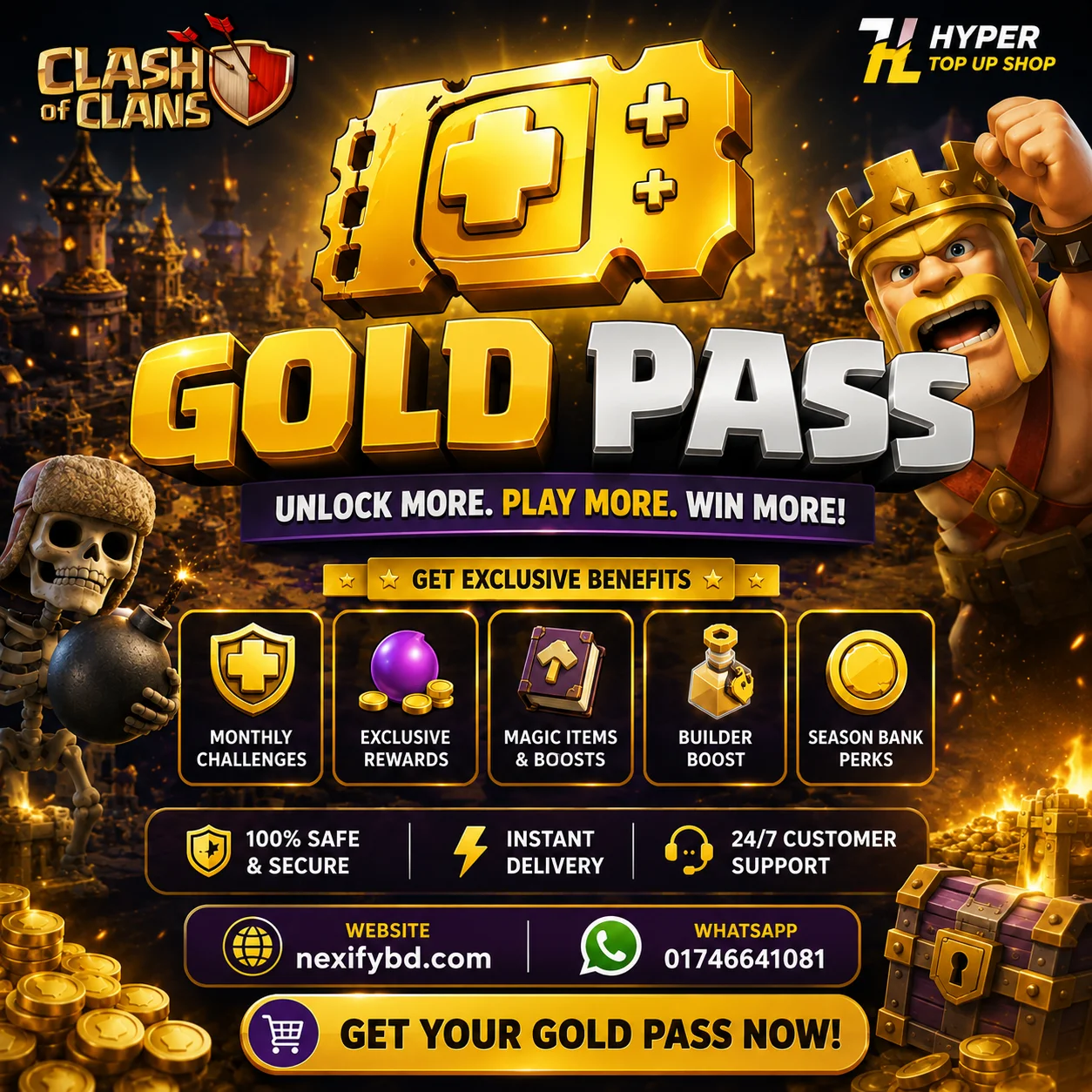 Clash of Clans Gold Pass 